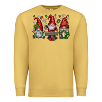 Antique Gold christmas gnomes celebration Premium Sweatshirt - CowhideDigitalArt