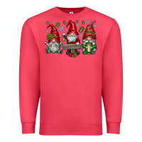 Cardinal christmas gnomes celebration Premium Sweatshirt - CowhideDigitalArt
