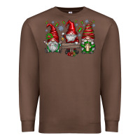 Chestnut christmas gnomes celebration Premium Sweatshirt - CowhideDigitalArt
