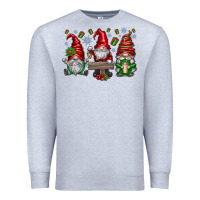 Heather Grey christmas gnomes celebration Premium Sweatshirt - CowhideDigitalArt