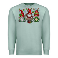 Seafoam christmas gnomes celebration Premium Sweatshirt - CowhideDigitalArt