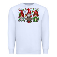 White christmas gnomes celebration Premium Sweatshirt - CowhideDigitalArt