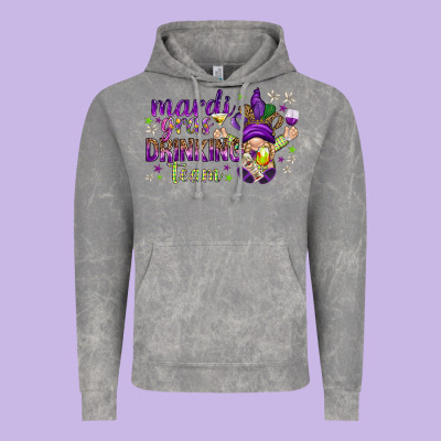 Mardi Gras Day Nurse Vintage Hoodie Designed By Nancycooperartshop