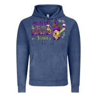 Vintage Denim Mardi Gras Day Nurse Vintage Hoodie - NancyCooperArtShop