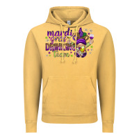 Vintage Mustard Mardi Gras Day Nurse Vintage Hoodie - NancyCooperArtShop