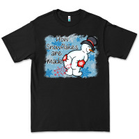 Black how snowflakes are made winter christmas Premium Tee - MaliasSmallBusiness
