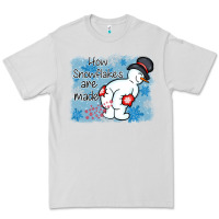 Dove Grey how snowflakes are made winter christmas Premium Tee - MaliasSmallBusiness