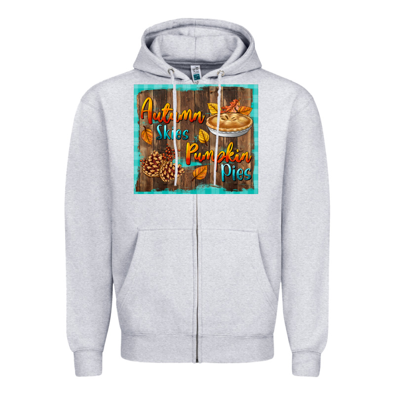 Autumn Skies Pumpkin Pies Tumbler Zipper Hoodie by BundleAndBundleShop | Teevron