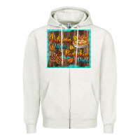 Oatmeal Heather autumn skies pumpkin pies tumbler Zipper Hoodie - BundleAndBundleShop