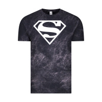 Cloud Black Supergirl White & Pink Shield Vintage Tee - longCreatives