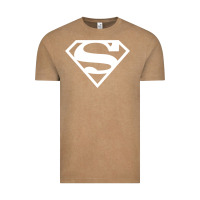 Vintage Coffee Supergirl White & Pink Shield Vintage Tee - longCreatives