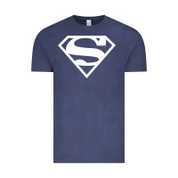 Vintage Denim Supergirl White & Pink Shield Vintage Tee - longCreatives