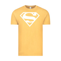 Vintage Mustard Supergirl White & Pink Shield Vintage Tee - longCreatives
