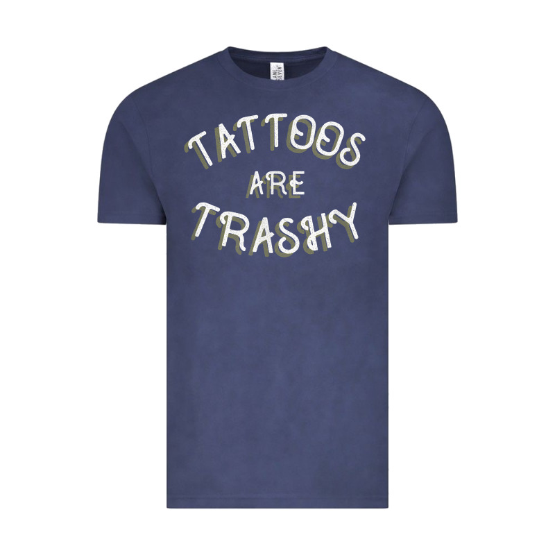 Tattoos Are Trashy Funny Sarcastic Tattoo Gift Vintage Tee by longCreatives | Teevron