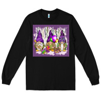 Black Mardi Gras carnival with gnomies tumbler Long Sleeve Tee - HowdyJamesFarm