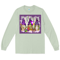 Matcha Mardi Gras carnival with gnomies tumbler Long Sleeve Tee - HowdyJamesFarm