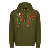 Army Green Lunch Lady Christmas Premium Hoodie - BundleAndBundleShop