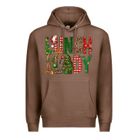 Chestnut Lunch Lady Christmas Premium Hoodie - BundleAndBundleShop