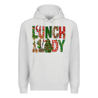 Dove Grey Lunch Lady Christmas Premium Hoodie - BundleAndBundleShop