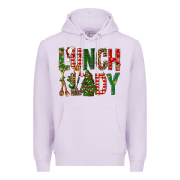 Lilac Lunch Lady Christmas Premium Hoodie - BundleAndBundleShop