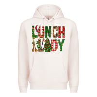 Pale Pink Lunch Lady Christmas Premium Hoodie - BundleAndBundleShop