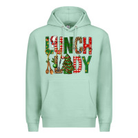 Seafoam Lunch Lady Christmas Premium Hoodie - BundleAndBundleShop