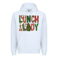White Lunch Lady Christmas Premium Hoodie - BundleAndBundleShop