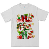 Dove Grey ho ho ho reindeer Premium Tee - MaliasSmallBusiness