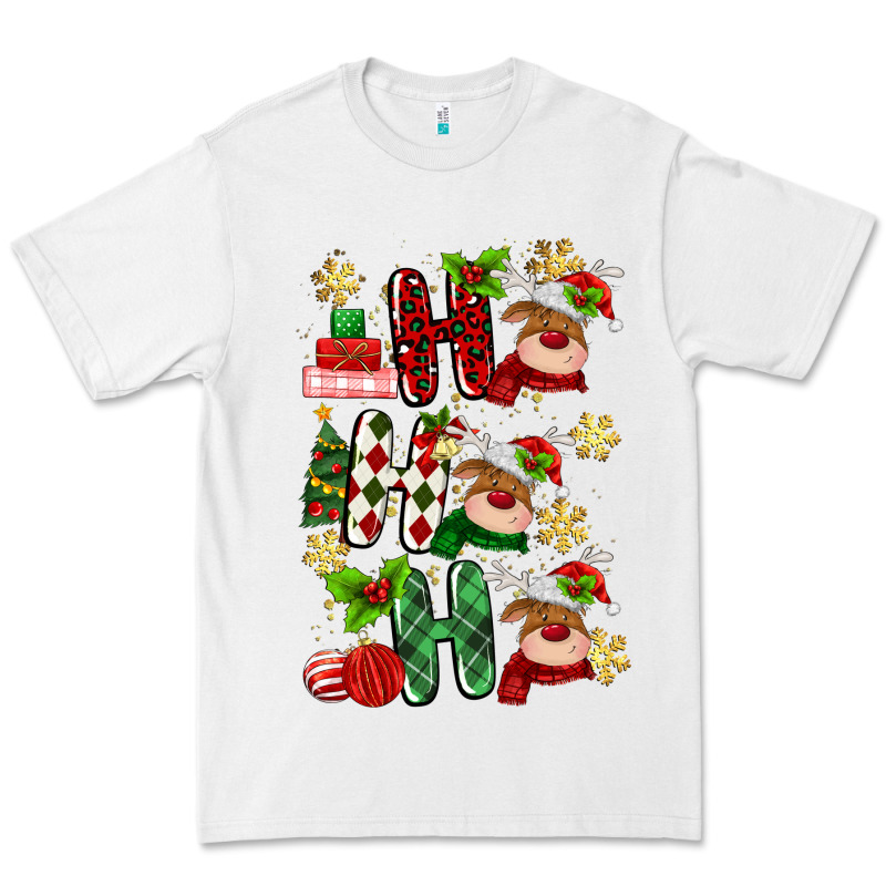 Ho Ho Ho Reindeer Premium Tee by MaliasSmallBusiness | Teevron