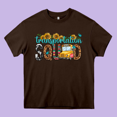 Transportation Squad Heavy Core Tee Designed By Nancycooperartshop