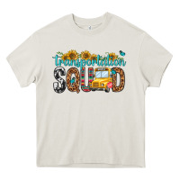 Cream transportation squad Heavy Core Tee - NancyCooperArtShop