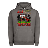 Pigment Tornado just a boy who loves tractors red tractor Urban Hoodie - BarkalooDesign