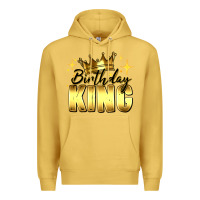 Antique Gold birthday king Premium Hoodie - RanaPortraitStore