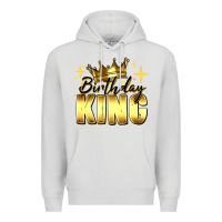 Dove Grey birthday king Premium Hoodie - RanaPortraitStore