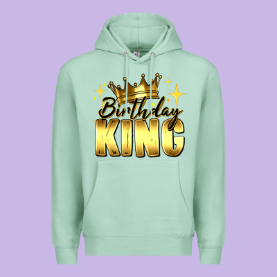 Birthday King Premium Hoodie Designed By Ranaportraitstore