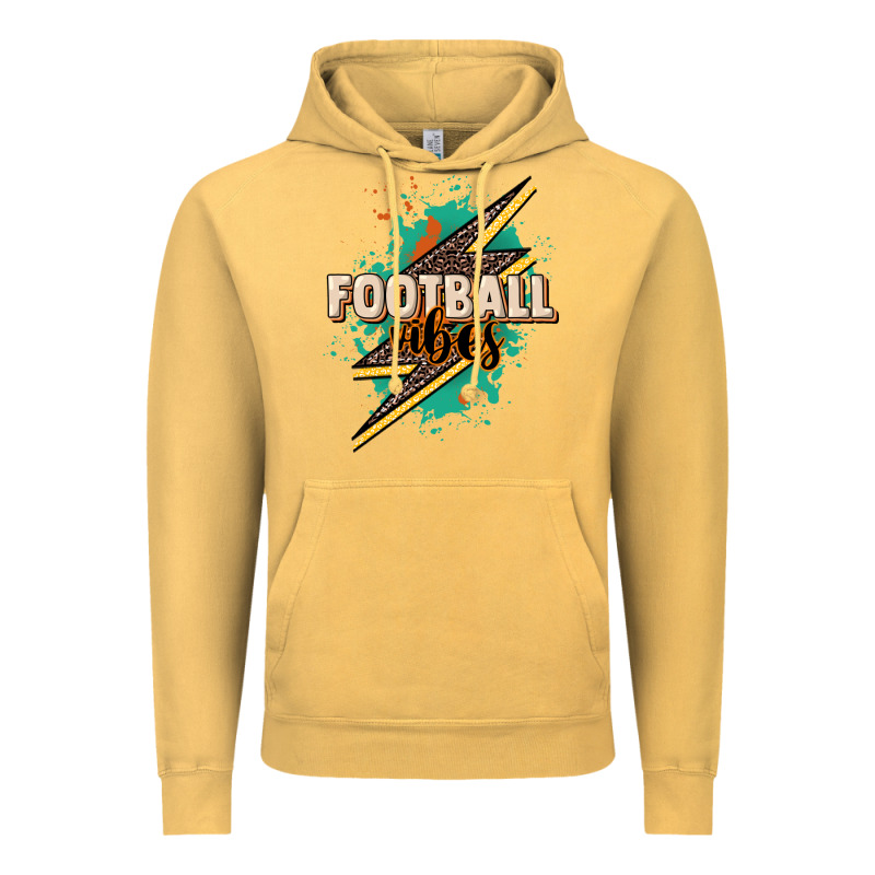 Football Vibes Vintage Hoodie by NancyCooperArtShop | Teevron