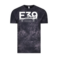 Cloud Black E39 5 Series  Car Silhouette Vintage Tee - longCreatives