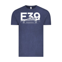 Vintage Denim E39 5 Series  Car Silhouette Vintage Tee - longCreatives