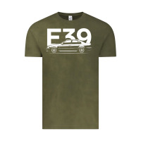 Vintage Olive E39 5 Series  Car Silhouette Vintage Tee - longCreatives