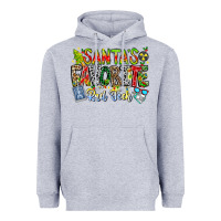 Heather Grey Santa's Favorite Rad Tech Heavyweight Hoodie - CowhideDigitalArt