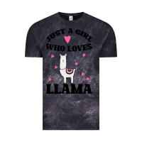 Cloud Black Llama Just A Girl Who Loves Llamas Vintage Tee - Bettercallsaul