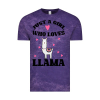 Cloud Purple Llama Just A Girl Who Loves Llamas Vintage Tee - Bettercallsaul
