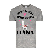 Cloud Rock Llama Just A Girl Who Loves Llamas Vintage Tee - Bettercallsaul