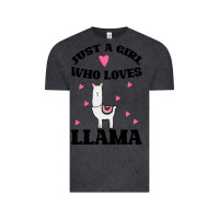 Vintage Black Llama Just A Girl Who Loves Llamas Vintage Tee - Bettercallsaul