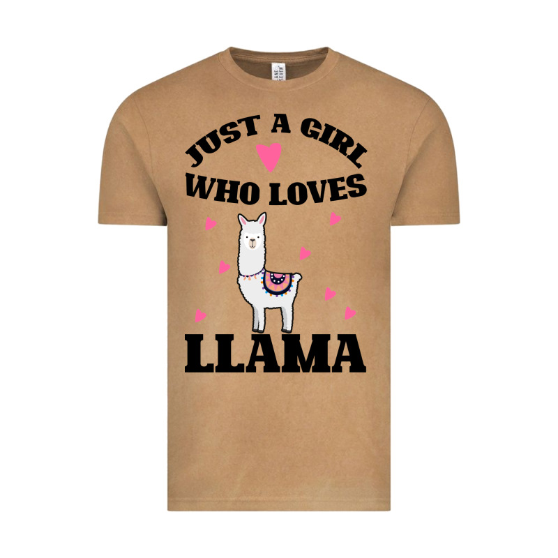 Llama Just A Girl Who Loves Llamas Vintage Tee by Bettercallsaul | Teevron