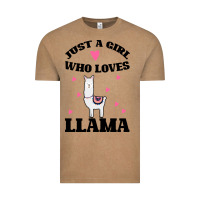 Vintage Coffee Llama Just A Girl Who Loves Llamas Vintage Tee - Bettercallsaul