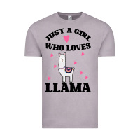 Vintage Zinc Llama Just A Girl Who Loves Llamas Vintage Tee - Bettercallsaul