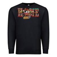 Black home Christmas farm animals Premium Sweatshirt - CowhideDigitalArt