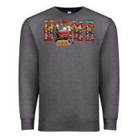 Charcoal Heather home Christmas farm animals Premium Sweatshirt - CowhideDigitalArt