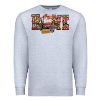 Heather Grey home Christmas farm animals Premium Sweatshirt - CowhideDigitalArt
